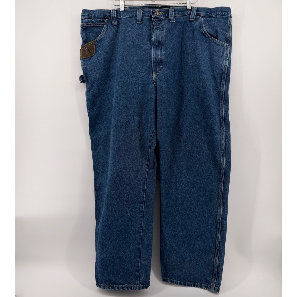 Wrangler RIGGS Workwear Mens Blue Carpenter Jeans 50x32 Heavy Duty Rugged